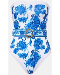 Alexandra Miro - Banador Whitney Estampado Con Cinturon - Lyst
