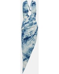 Alexandre Vauthier - Printed Cut-out Midi Dress - Lyst