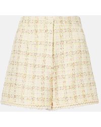Giambattista Valli - Shorts De Mezcla De Algodon A Cuadros - Lyst
