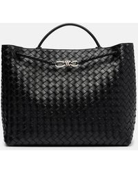 Bottega Veneta - Andiamo Large Leather Tote Bag - Lyst