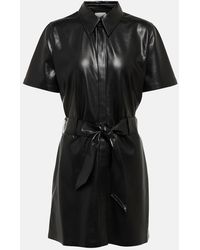 Nanushka - Halli Faux Leather Minidress - Lyst