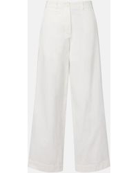 The Row - Fadry Cotton Gabardine Wide-Leg Pants - Lyst