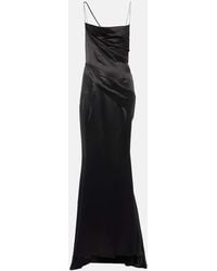 Givenchy - Gathered Silk Satin Gown - Lyst