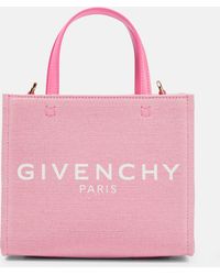 Givenchy Tote G Mini aus Canvas - Pink