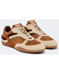 Miu Miu - Gymnasium Suede Sneakers - Lyst