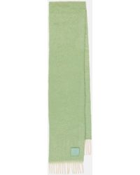 Loewe Schal Anagram aus einem Wollgemisch - Grün
