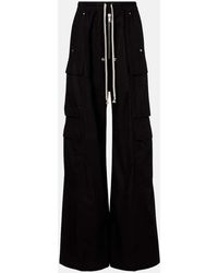 Rick Owens - Belas Cotton And Wool Cargo Pants - Lyst