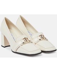 Jimmy Choo - Evin 65 Leather Loafer Pumps - Lyst