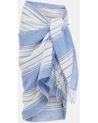 Totême - Striped Linen And Cotton Beach Cover-up - Lyst