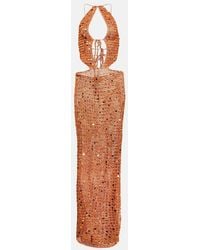 AYA MUSE - Morel Cutout Sequined Maxi Dress - Lyst
