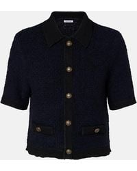 Veronica Beard - Cotton And Wool-Blend Cardigan - Lyst