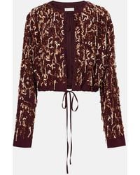 Dries Van Noten - Sequined Silk Jacket - Lyst