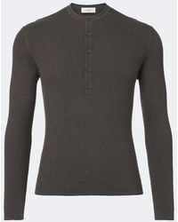 Lisa Yang - Falk Cotton And Cashmere Henley Shirt - Lyst