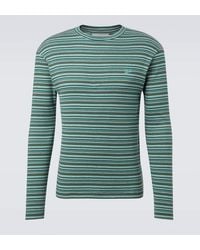 ERL - Striped Cotton Jersey T-Shirt - Lyst
