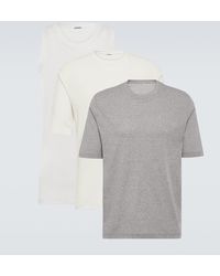 Jil Sander - Set Aus Top Und Zwei T-Shirts Aus Baumwolle - Lyst