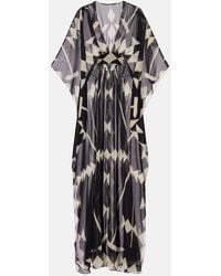Johanna Ortiz - Printed Georgette Maxi Dress - Lyst