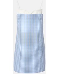 ShuShu/Tong - Gingham Cotton Minidress - Lyst