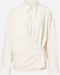 Lemaire - Twisted Cotton And Silk Shirt - Lyst