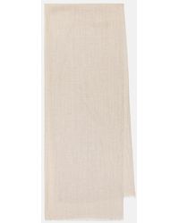 Brunello Cucinelli - Cashmere And Silk-Blend Scarf - Lyst