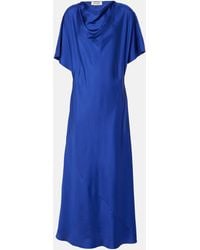 Rohe - Draped Silk Maxi Dress - Lyst