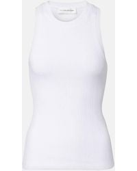 Victoria Beckham - Top Aus Einem Baumwollgemisch - Lyst