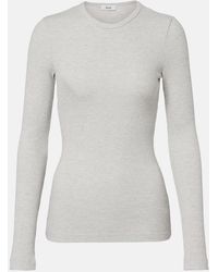 Agolde - Delphi Ribbed-Knit Top - Lyst