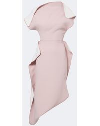 Maticevski - Invoke Draped Asymmetric Midi Dress - Lyst