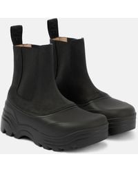 Loewe - Field Leather Chelsea Boots - Lyst