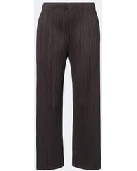 Pleats Please Issey Miyake - Monthly Colors: August Pleated Wide-Leg Pants - Lyst