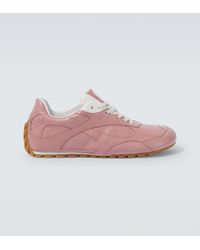 Bottega Veneta - Orbit Flash Leather Sneakers - Lyst