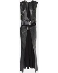 Junya Watanabe - Snake-Effect Midi Dress - Lyst