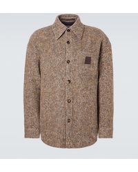 Loewe - Anagram Wool-Blend Overshirt - Lyst