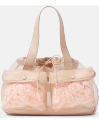 Simone Rocha - Carnation Pocket Leather-Trimmed Tote Bag - Lyst