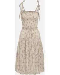 Polo Ralph Lauren - Floral Cotton Midi Dress - Lyst