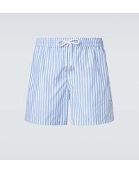 Thom Sweeney - Striped Swim Trunks - Lyst