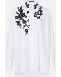 Dolce & Gabbana - Hemd Aus Floraler Spitze - Lyst