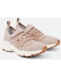 Tod's - Kate Knitted Slip-On Sneakers - Lyst