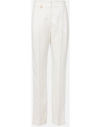 Jacquemus - Tibau High-Rise Canvas Slim Pants - Lyst