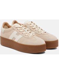 Hogan - Cool Suede Platform Sneakers - Lyst