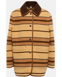 Burberry - Jacke aus Wolle - Lyst