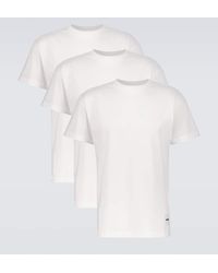 Jil Sander - Set Aus Drei T-Shirts Aus Baumwolle - Lyst
