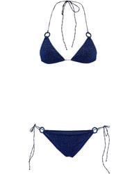 Oséree Bikini triangular Lumiere - Azul