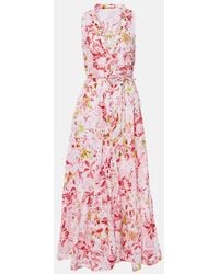 Poupette - Nana Floral Tiered Cotton Maxi Dress - Lyst