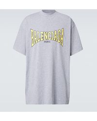 Balenciaga - Camiseta Oversized De Jersey De Algodon - Lyst