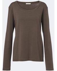 The Row - Kalto Cotton Jersey Top - Lyst
