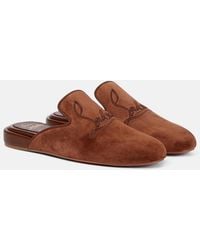 Christian Louboutin - Coolito Donna Suede Slippers - Lyst