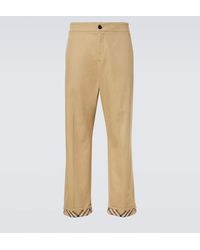 Burberry - Hose Check Aus Baumwolle - Lyst