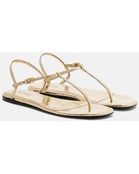 Paris Texas - Montecarlo Metallic Leather Thong Sandals - Lyst