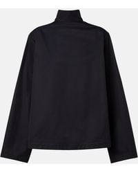 Alaïa - Reversible Cotton Gabardine Jacket - Lyst