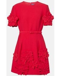 LEO LIN - Aurelie Floral-Applique Minidress - Lyst